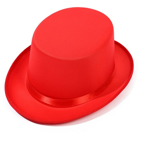 Male Flat Top Hat Gentlemen Carnivals Party Hat for Teen Casual Winter Autumn Festival Performances Magicians Hat
