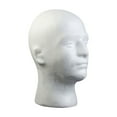 thumbnail image 1 of Male Foam Mannequin Head for Wigs – White Wig Head with Realistic Male Face 21 26 Head Circumference – Durable Foam Head for Displaying Hats Glasses Masks and Wig Styling, 1 of 8