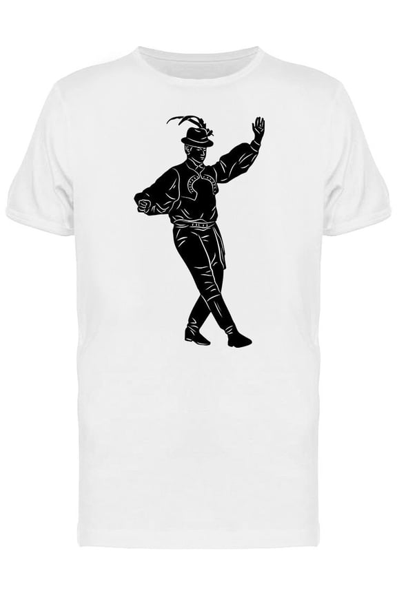 Male Folklore Dancer T-Shirt Men -Image by Shutterstock, Male 3X-Large