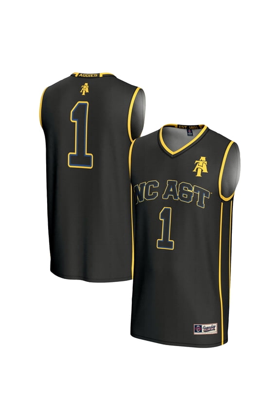 Male GameDay Greats #1  Black North Carolina A&T Aggies  Lightweight Basketball Jersey