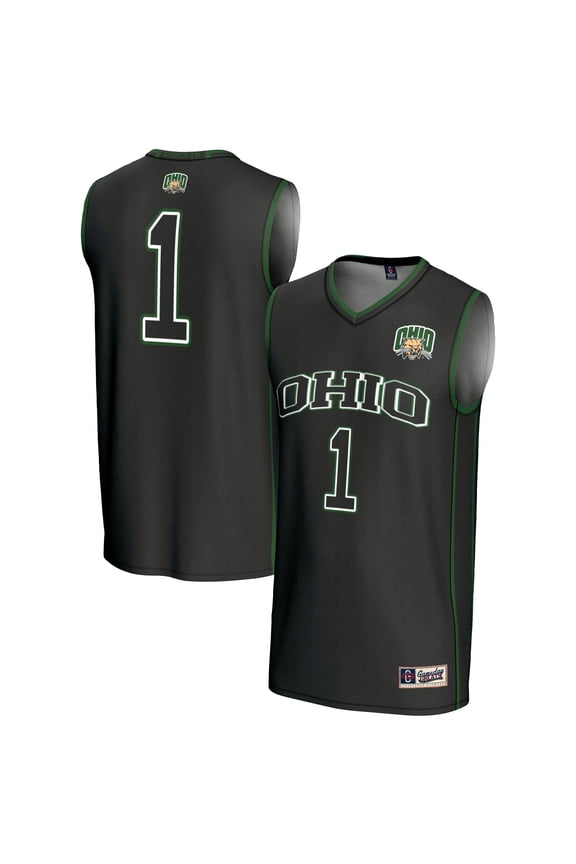 Male GameDay Greats #1 Black Ohio Bobcats Lightweight Basketball Jersey
