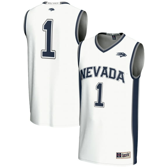 Male GameDay Greats #1 White Nevada Wolf Pack Lightweight Basketball Jersey