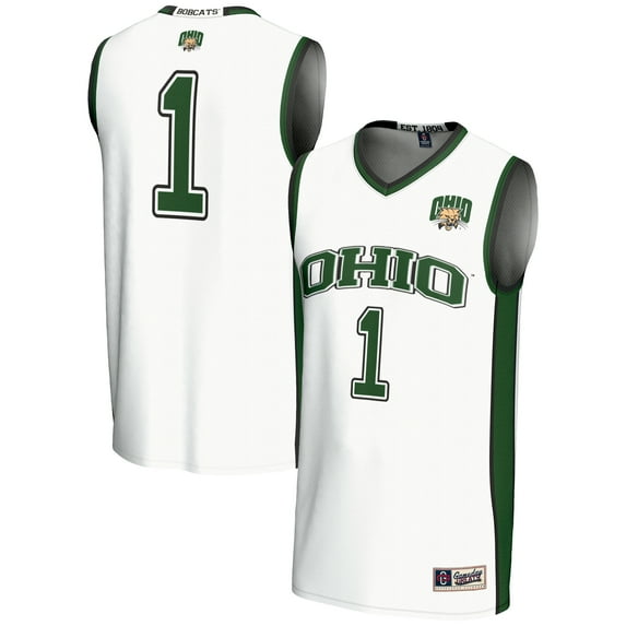 Male GameDay Greats #1 White Ohio Bobcats Lightweight Basketball Jersey