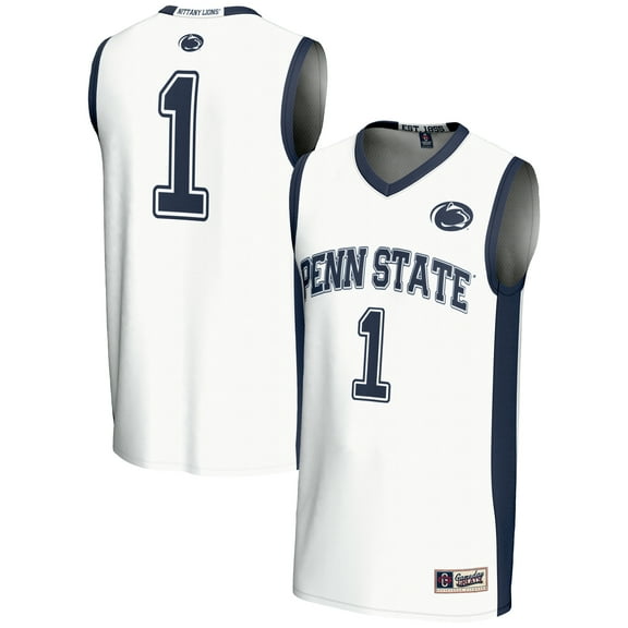 Male GameDay Greats #1  White Penn State Nittany Lions  Lightweight Basketball Jersey