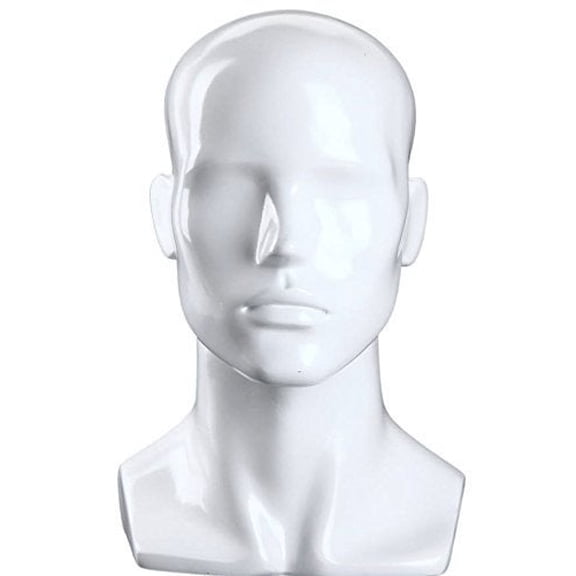 Male Gloss Mannequin Head