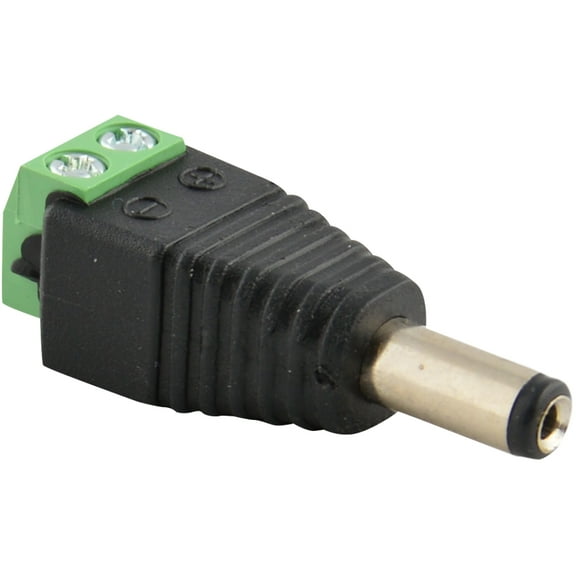 Male Led Connector Plug Jack Adapter 2.1x5.5mm for 5050 LED Strip DC Power Head