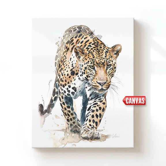 Male Leopard Art Print Wall Decor Wild Animal Artwork On Safari African Picture Gift For Man Boy Girl Woman