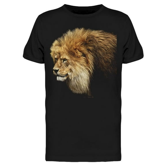 Male Lion Portrait T-Shirt Men -Image by Shutterstock, Male XX-Large