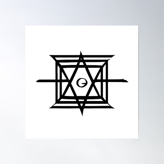 Male Loves Male Sigil Poster Wall Art, Modern Wall Decor For Living Room Bedroom, 30x30 UNFRAMED