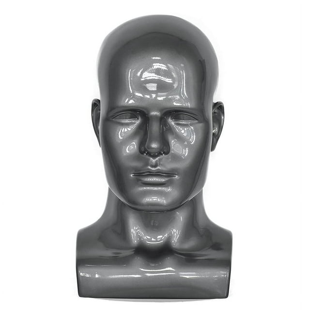 Male Mannequin Head Professional Manikin Head for Display Wigs Hats