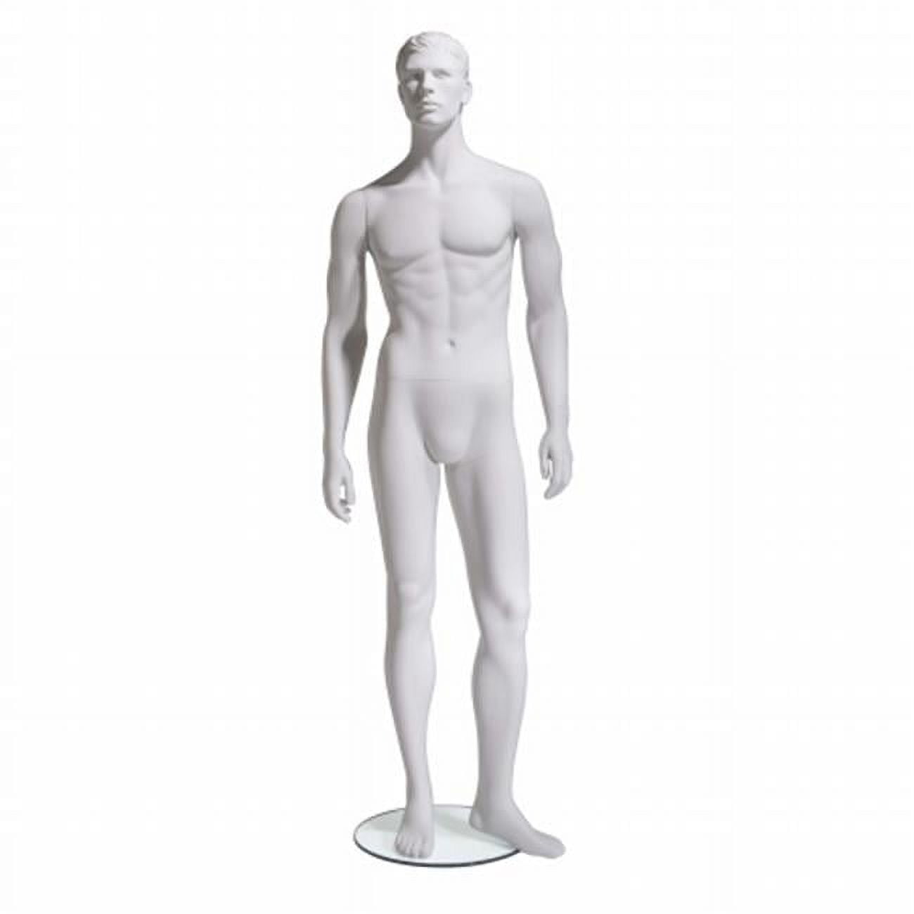 Arms to Side White Male Mannequin