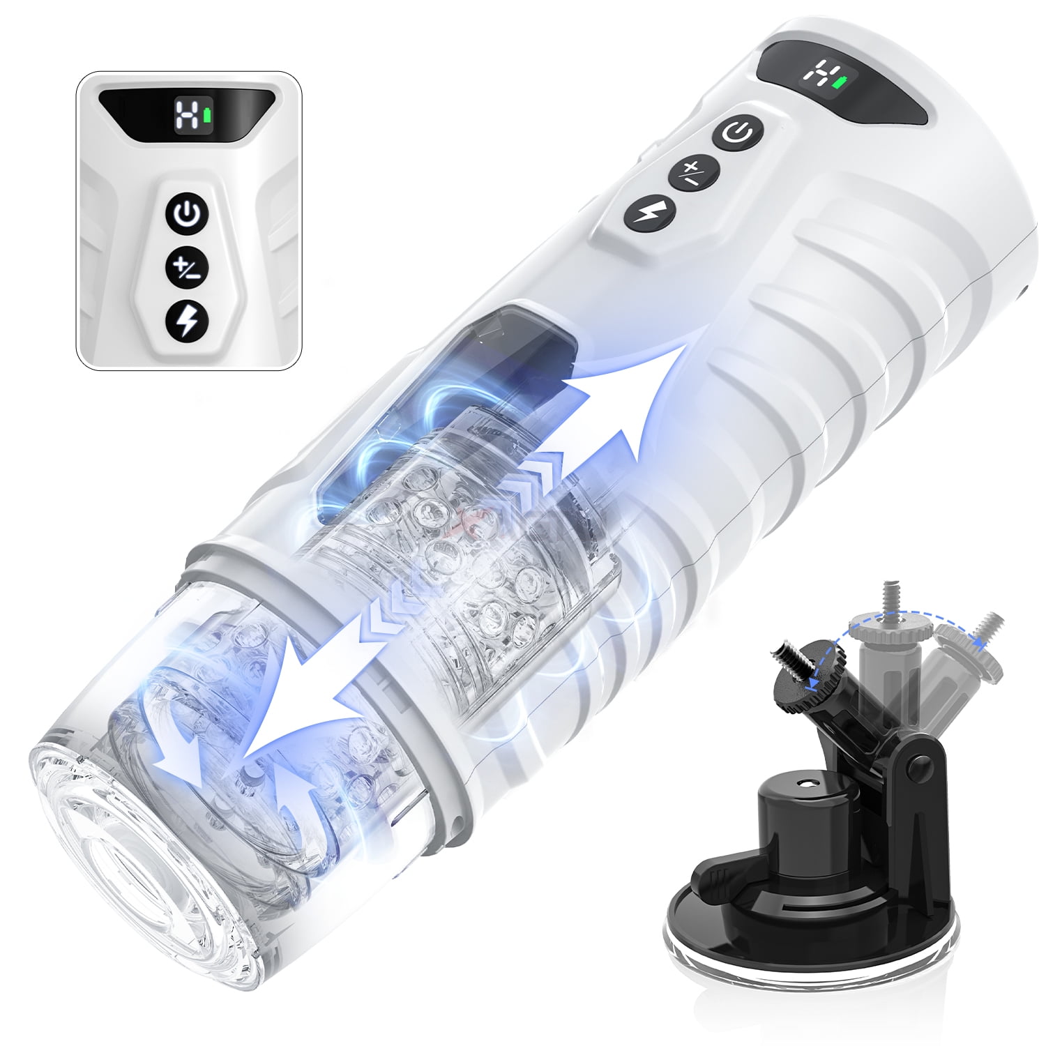 Male Masturbator with Suction Base Sex Toys for Men,Automatic Masturbator Cup with 7 Thrusting \u0026 7 Rotating Modes Sex Toys