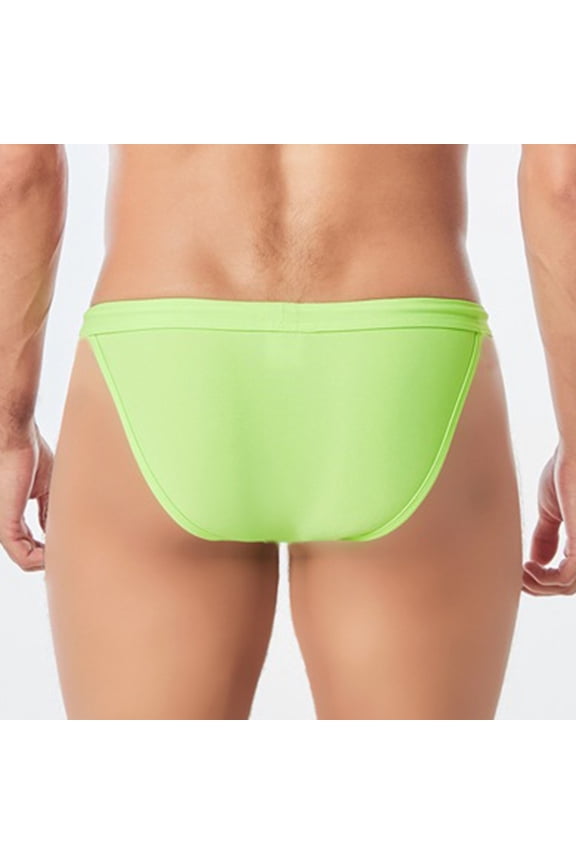 Male Mens Swimwear Clothing Solid Solid Color Surf Swiming Trunks Water Sport Bathing Suit Beach Beach Shorts Gay Green Xxl Fangkenuo