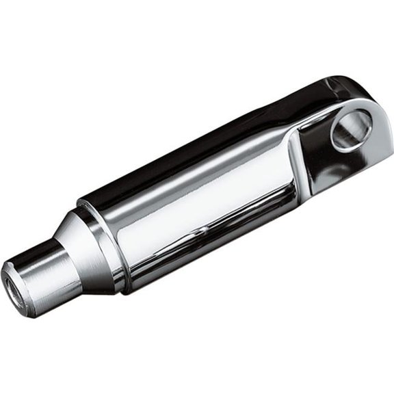 Male Mount 2.5 in. Footpeg Extension - Chrome - Pack of 2