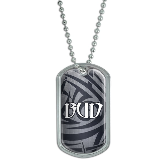 Male Names - Bud - Dog Tag