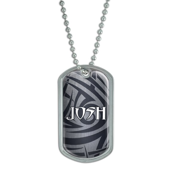 Male Names - Josh - Dog Tag