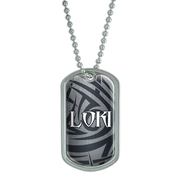 Male Names Loki Dog Tag