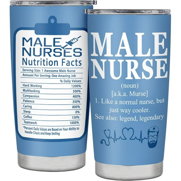 Male Nurse Gifts Male Nurse Appreciation Gifts Ideas Insulated Stainless Steel Travel Tumbler With Lid 20 OZ