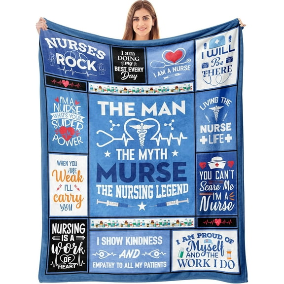 Male Nurse Gifts, Nurse Gifts for Men, Gifts for Male Nurses, Male Nurse Gifts Ideas, Nursing Gifts for Men, Nurse Practitioner Gifts for Men, Christmas Men Nurse Appreciation Gifts Blanket
