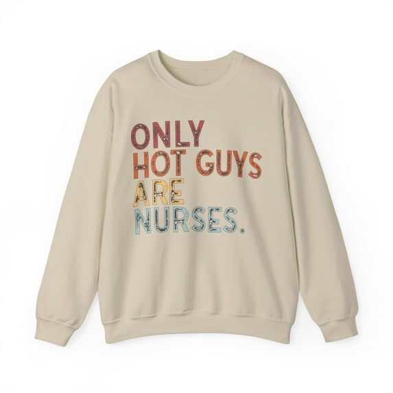 Male Nurse Sweatshirt Gifts Crew Neck Shirt Long Sleeve Unisex