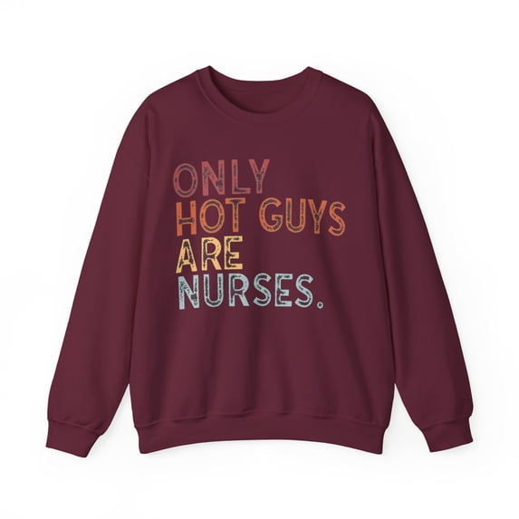 Male Nurse Sweatshirt Gifts Crew Neck Shirt Long Sleeve Unisex