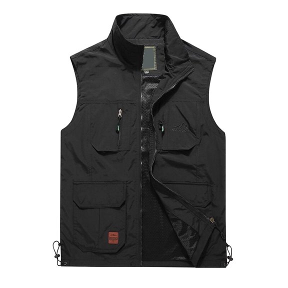 Male Outdoor Quick Drying Vest Photography Fishing Pocket Casual Vest Vest Vest