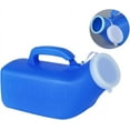 thumbnail image 1 of Male Portable Urine Bottle Urinal for Men Plastic Potty Pee Bottle for Hospital Car Travel Outdoor Camping Traffic Jam 1200 ML, 1 of 6