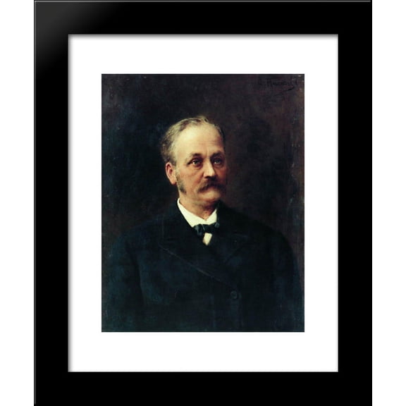 Male Portrait 20x24 Framed Art Print by Makovsky, Konstantin