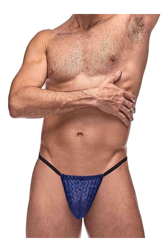 Diamond Mesh Posing Strap - One Size - Navy