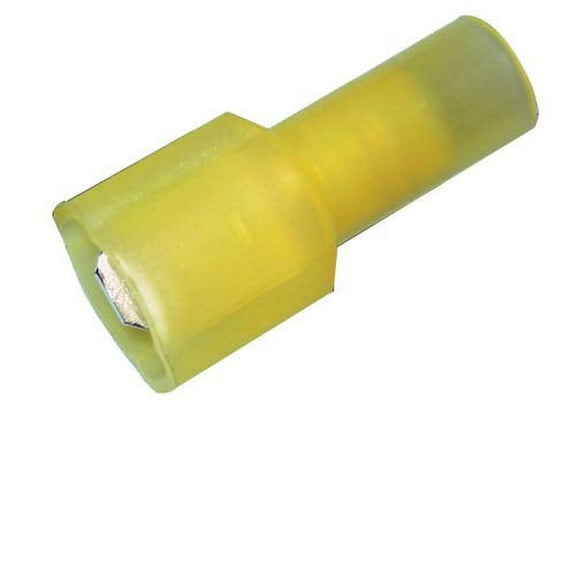 Male Quick Disconnect Nylon Fully Insulated .250" 12-10 AWG (Yellow) - 50PK