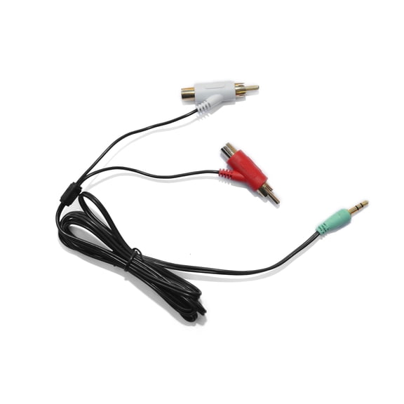 Male RCA Audio Splitter Cable for Turtle Beach and PC Gaming Headsets