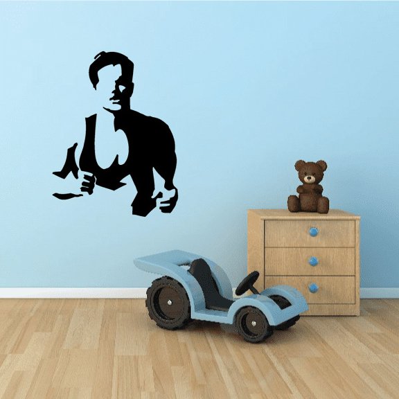 Male Runner Upper Body Decal - 36 Inches