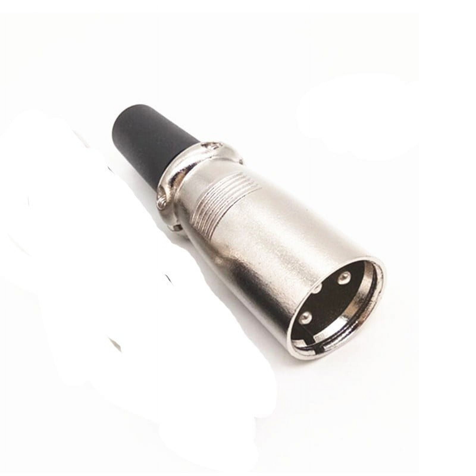 Male Screw Xlr Microphone Audio Connector Balanced Plug 3 Pin