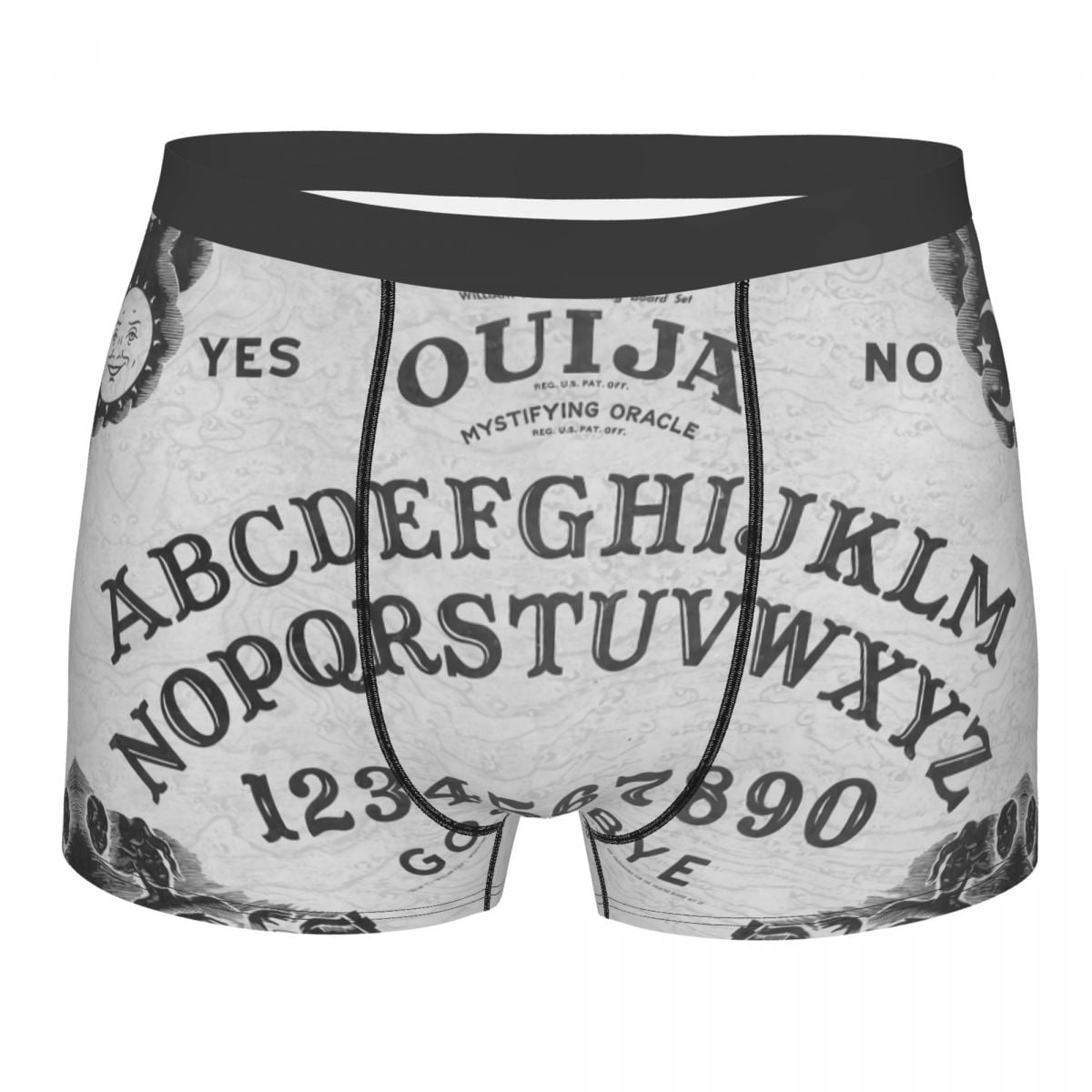 Male Sexy Halloween Witchcraft Ouija Board Underwear Occult Skull