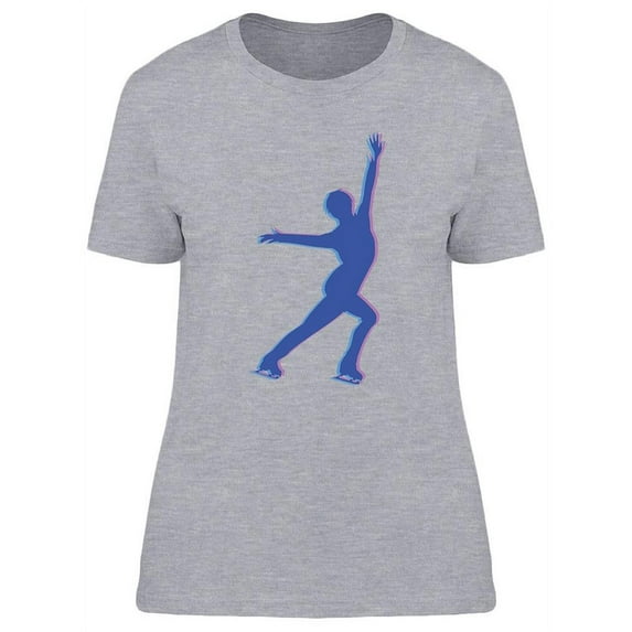 Male Skater Silhouette T-Shirt Women -Image by Shutterstock, Female x-Large