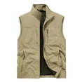 thumbnail image 1 of Male Solid Color Casual Outdoor Workwear Fishing Fashion Vest Vest Vest Custom T Shirt Men's Shirts Pack Men Dark Shirt Mens Pocket T Shirts Multiple Pack Mens Large Shirt Men T Shirts Thick T Shirts, 1 of 9