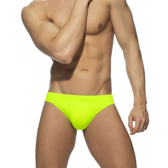 Male Summer Cool Sports Solid Color Fit Beach Shorts Triangle Fashion Sexy Swimming Trunks