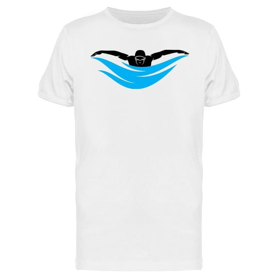 Male Swimmer T-Shirt Men -Image by Shutterstock, Male 3X-Large