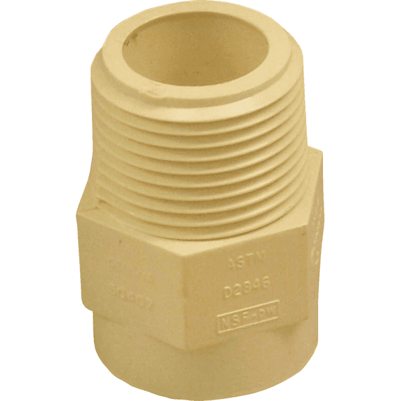 Male Thread to CPVC Adapter - Pack of 4 Residential Use, Standard Application