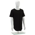 thumbnail image 1 of Male Torso Mannequin, White with Abstract Head, Adjustable Height (SPMT02), 1 of 1