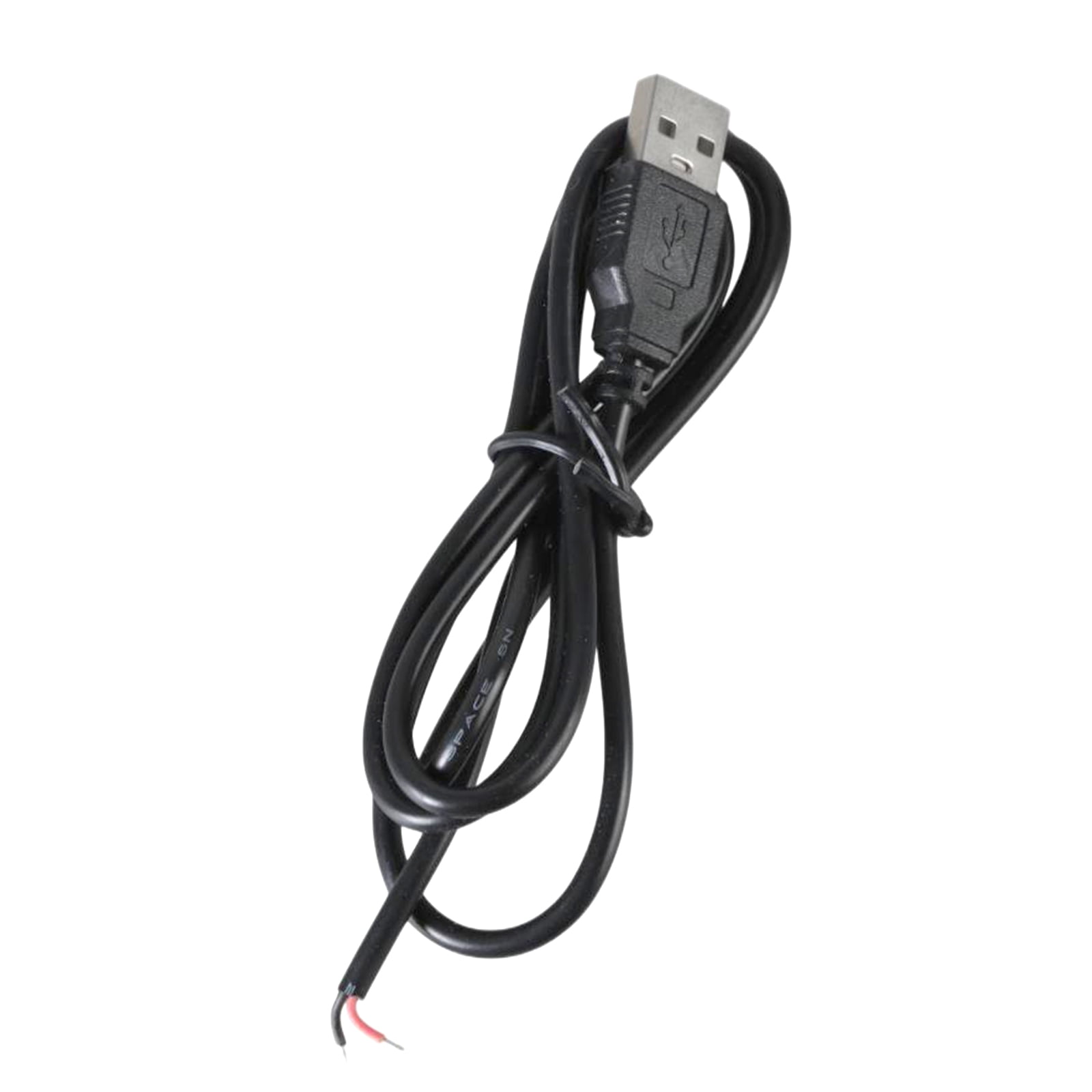 Male USB to 2 Pin Extension Cord Pigtail 2pin Power Cable Line 22AWG ...