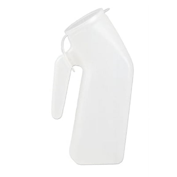 Male Urinal, 1 Quart With Cover, Translucent, H140D-01 Medegen - Each