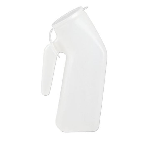 Male Urinal, 1 Quart With Cover, Translucent, H140D-01 Medegen - Each
