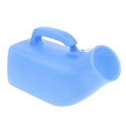 Male Urinal Pee bottle of potty with Cover 23 .3 X 12 Cm 1000ml - Blue