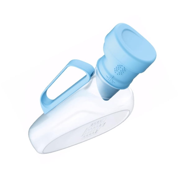 Male Urinal Portable Pee Bottle with Soft Rubber Funnel & Spill-Proof Lid, for Travel, Camping, Bedside Use