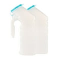 Male Urinal with Glow in The Dark Lid (2 Bottles) 32 Oz Urine Bottles