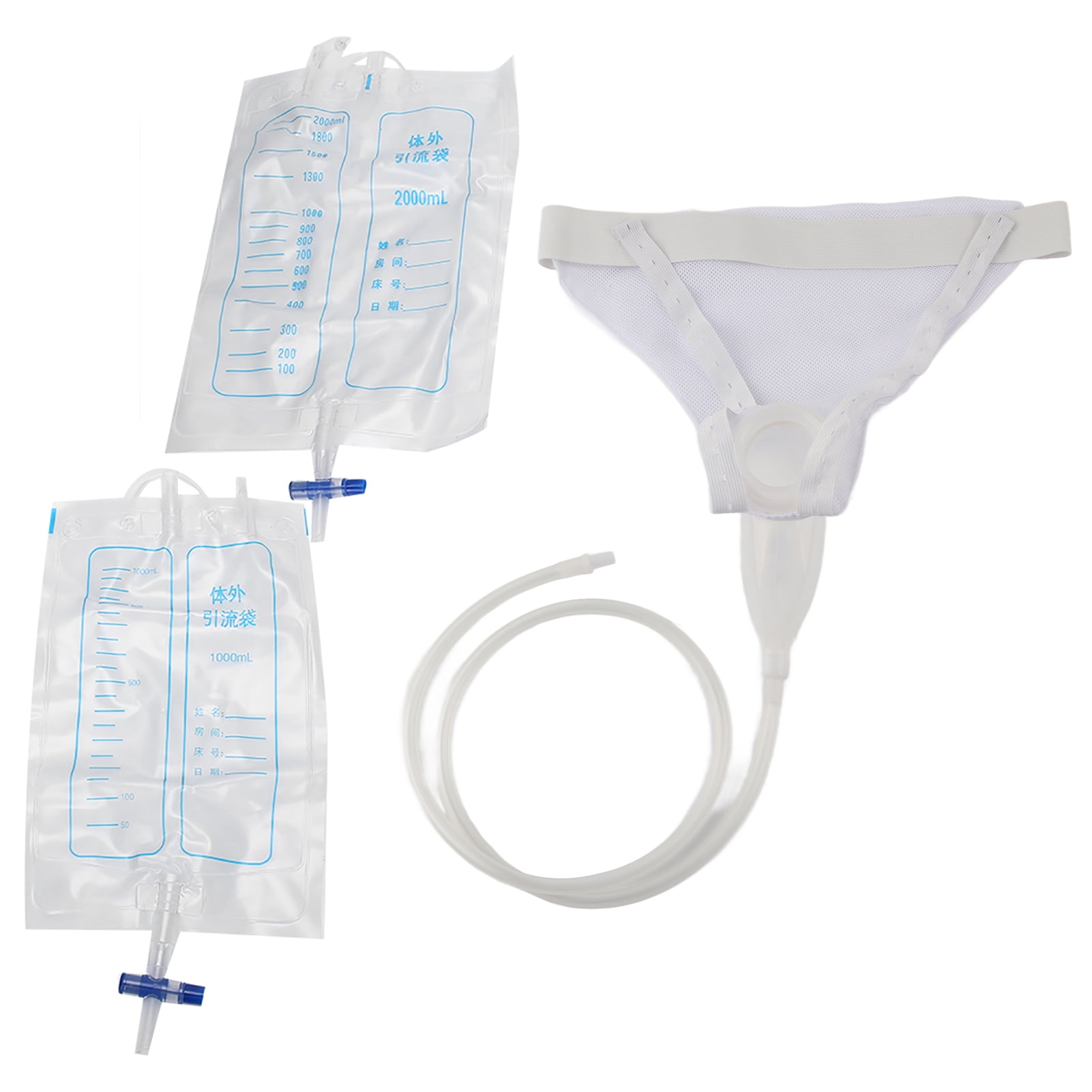 Male Urine Collection Bag Reusable Silicone Urinal for Men Elderly