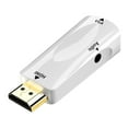 thumbnail image 1 of Male to VGA Female Adapter Video Converter 3.5mm Audio Output Cable Desktops, Laptops, Ultrabooks, Chromebook, Monitor, Projector and More, Cable & Charger, 1 of 2