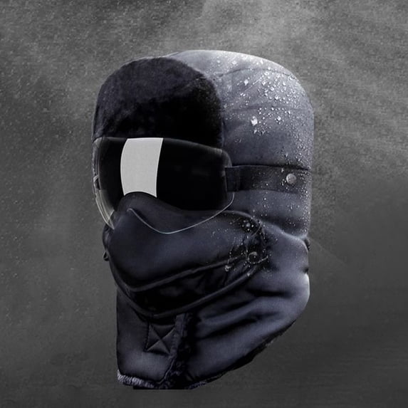 Male Winter Cycling Thick Velvet Warm Windproof Lei Feng Hat Hat Winter State Trooper Hat Men Winter Hats Winter Trooper Trapper Hat Trapper Hat Leather Trooper Trapper Hat Plain Hats Womens Mad Hat