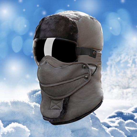 Male Winter Cycling Thick Velvet Warm Windproof Lei Feng Hat Hat Winter State Trooper Hat Men Winter Hats Winter Trooper Trapper Hat Trapper Hat Leather Trooper Trapper Hat Plain Hats Womens Mad Hat
